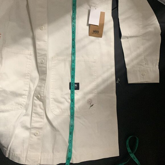 VANS Micro Ditsy Floral Jacket Cotton Unisex Oversized Skate Casual VN00046MFS8 - Picture 10 of 10